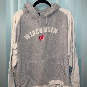 Wisconsin two toned hoodie.